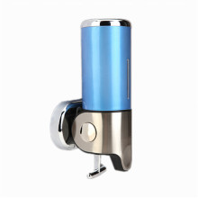 Azul 500ml de acero inoxidable + plástico ABS Wall-Mountained dispensador de jabón líquido